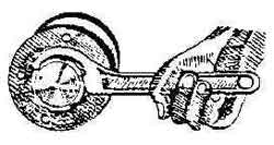 WRENCH HOOK SPANNER NON-SPARK, SPECIAL ALUMINIUM BRONZE 65MM