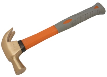HAMMER CLAW HANDLED NON-SPARK, BERYLLIUM COPPER ALLOY 453GRM