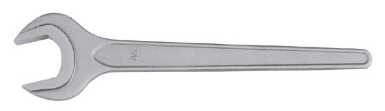 WRENCH SINGLE OPEN END 55MM, STAINLESS STEEL