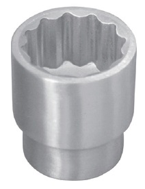 SOCKET WRENCH 12POINT S.STEEL, 19MM/SQ DRIVEX22MM