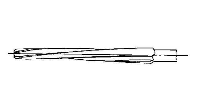 REAMER HAND 1/50 TAPER PIN, HELICAL FLUTE 20.0MM
