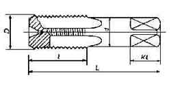 TAP STRAIGHT FOR STRAIGHT PIPE, THREAD G1/8X28T CARBON STEEL