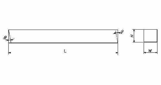 TOOL BIT SQUARE HSS 10X160MM