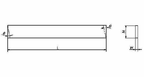 TOOL BIT RECTANGULAR PLATE HSS, 4X16X160MM