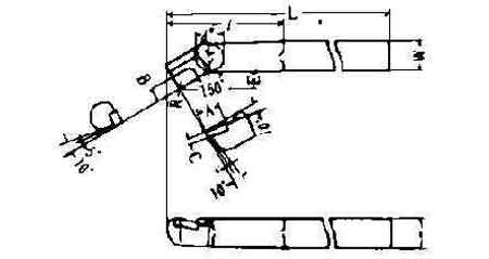 TOOL WITH CARBIDE TIP SINGLE, #46-2 LEFT HAND 16X16X160MM
