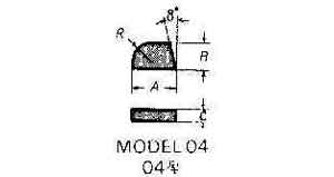 CARBIDE TIP #04-6 30X20X8MMXR8