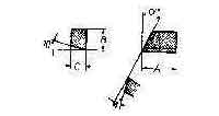 CARBIDE TIP #09-E-1L, LEFT HAND 20X10X7MM