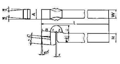 TOOL BIT TIP WELDED HSS SPRING, FINISHING-20 20X20X160MM