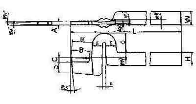 TOOL BIT TIP WELDED HSS SPRING, PARTING-32 32X32X280MM