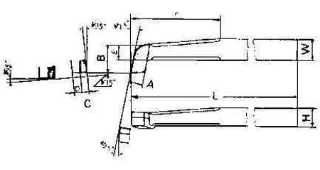 TOOL BIT TIP WELDED HSS, BORING-16 16X16X180MM