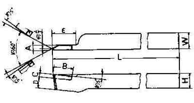 TOOL BIT TIP WELDED HSS, EXTERNAL THREAD-32 32X32X250MM