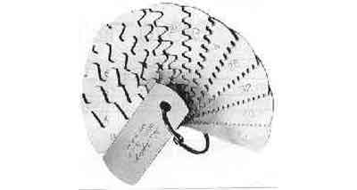 INVOLUTE GEAR TOOTH GAUGE, #MP(L) 6-12MM PITCH