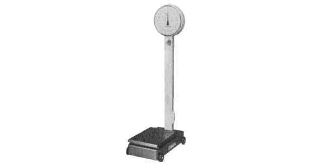 SPRING PLATFORM SCALE, WITH WHEEL CAPACITY 100KGS