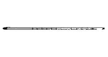 THERMOMETER GLASS REFILL, 0-500DEG.C 300MM