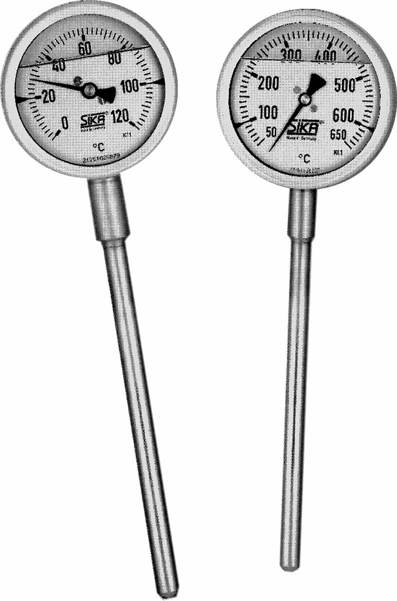THERMOMETER EXHAUST GAS DIRECT, DIA100MM BOTTOM MOUNT160MM 1/2