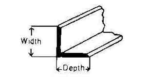 STEEL UNEQUAL ANGLE HOT-ROLLED, 100X75X10MM 20FEET