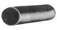 ZINC CASTING ROUND SOLID, 105X300MM