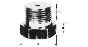 ELEMENT RETAINING PLUG BRASS, 3/4"