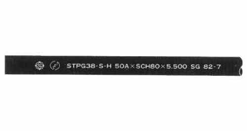 PIPE CARBON STEEL STPG ERW, SCH-80 12"(300A)X5.5MTR