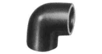 ELBOW MALLEABLE CAST IRON, BLACK 90DEG 1-1/2