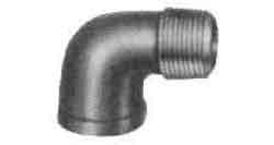 ELBOW STREET MALLEABLE CAST, IRON GALV 90DEG 3/8