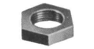 LOCK NUT MALLEABLE CAST IRON, BLACK 3