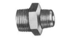 NIPPLE HEXAGON REDUCING BLACK, MALLEABLE CAST IRON 1-1/4X1