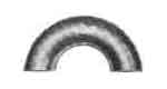 RETURN BEND STEEL BUTT-WELDING, SGP 180DEG LONG RADIUS 250A