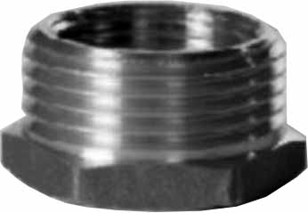BUSHING HEXAGON BRASS 3/8X1/4, THREADED
