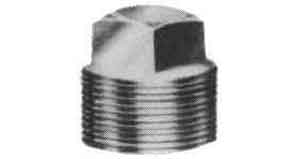 PLUG SQUARE HEAD BRASS 1/2, THREADED