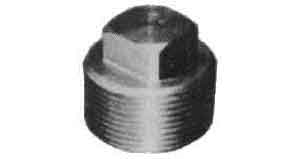 PLUG SQUARE HEAD, STAINLESS STEEL 1/4 THREADED