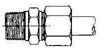 CONNECTOR COMPRESSION STEEL, 25MMXPT1 350KG