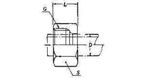 NUT FOR STEEL COMPRESSION, FITTING 18MM 400KG
