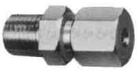 CONNECTOR MALE FLARELESS BRASS, 20MMXPT3/4