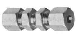 UNION BULKHEAD FLARELESS BRASS, 12MMXPF1/2