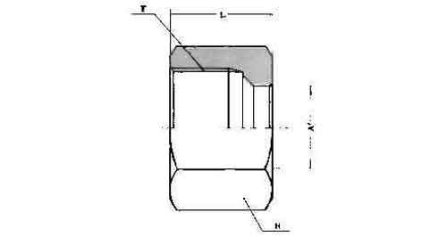 NUT BRASS FOR FLARELESS TUBE, FITTING 6MM