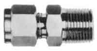 CONNECTOR MALE STAINLESS STEEL, FLARELESS 10MMXPT1/2