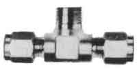 BRANCH TEE MALE FLARELESS, STAINLESS STEEL 8MMXPT1/4