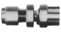 CONNECTOR BULKHEAD FEMALE, STAINLESS FLARELESS 8MMXPT1/4