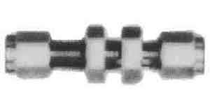UNION BULKHEAD STAINLESS STEEL, FLARELESS 10MM