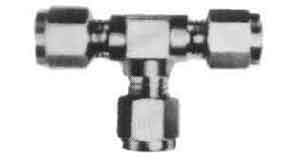 TEE UNION STAINLESS STEEL 12MM, FLARELESS