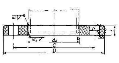 FLANGE STAINLESS STEEL WELDING, SLIP-ON FLAT FACE 10KG-250MM