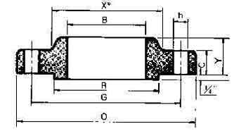 FLANGE STAINLESS STEEL WELDING, SLIPON BOSS ANSI 300LBS-10"