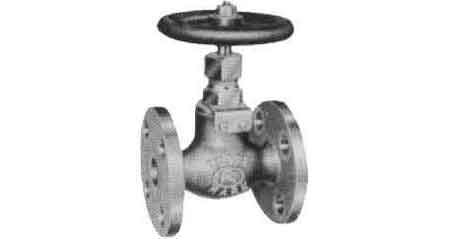 GLOBE VALVE SCREW DOWN CHECK, BRONZE FLANGED F7351 5KG-25MM