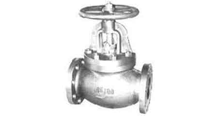 GLOBE VALVE SCREW DOWN CHECK, C-IRON FLANGED F7377 16KG-80MM