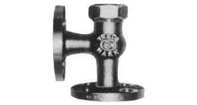 ANGLE VALVE LIFT CHECK BRONZE, FL'GED U-BONNET F7416 5KG-40MM