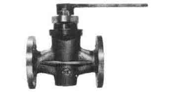 COCK 2-WAY BRONZE FLANGED, F7381 5KG-40MM