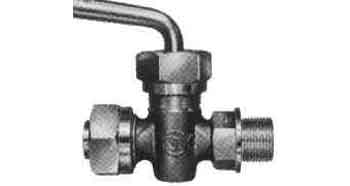 COCK SCREWED-END BRONZE, F7387 16KG-15MM