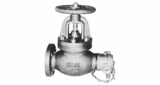 GLOBE HOSE VALVE CAST-IRON, FLANGE&COUPLING F7333 10K-65MM