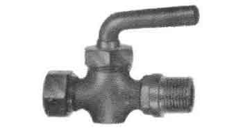 DRAIN COCK WITH LEVER HANDLE, BRONZE MALE&FEMALE PT3/8